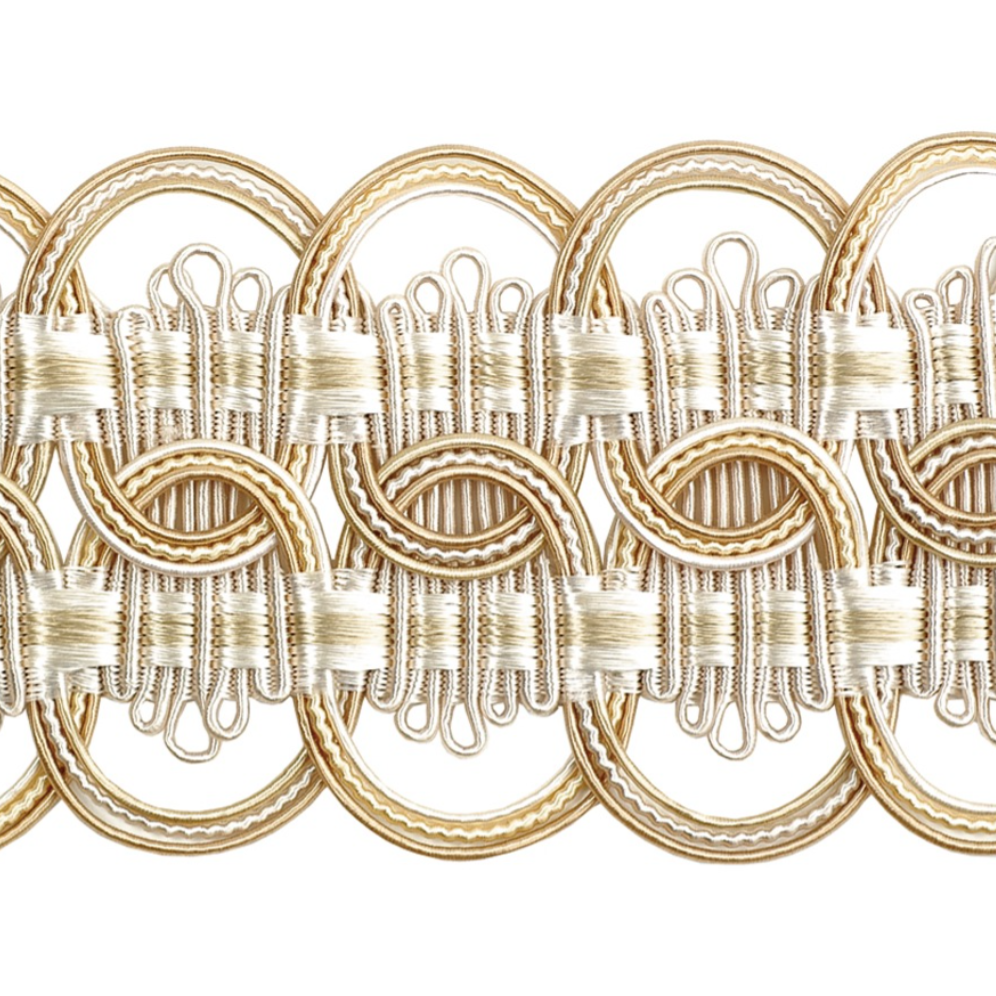 Atelier Wide Braid Trim 70mm Bisque