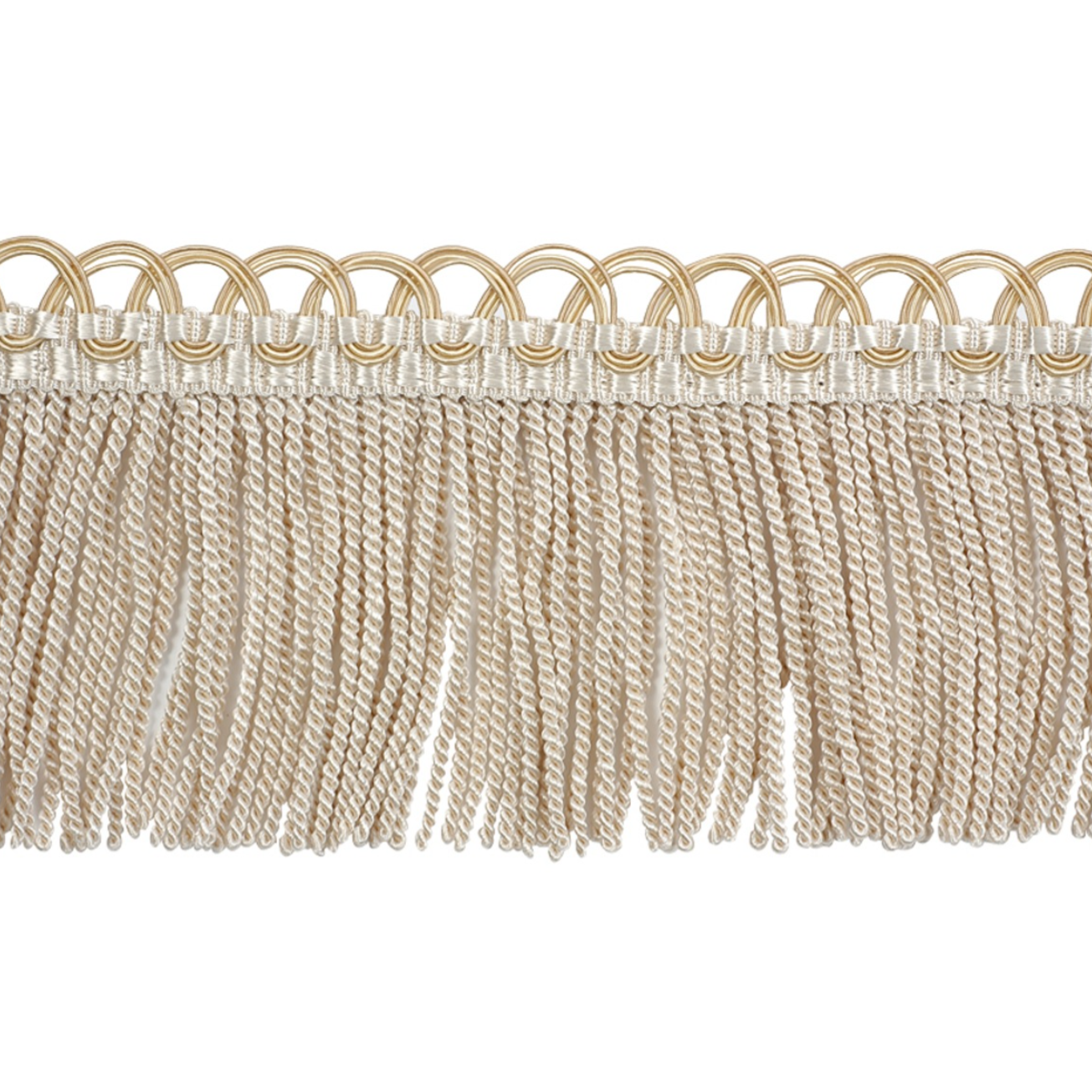 Atelier Twisted Bullion Fringe 80mm Trim Bisque