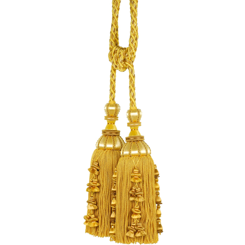 Atelier Two Tassel Tie Back Gold