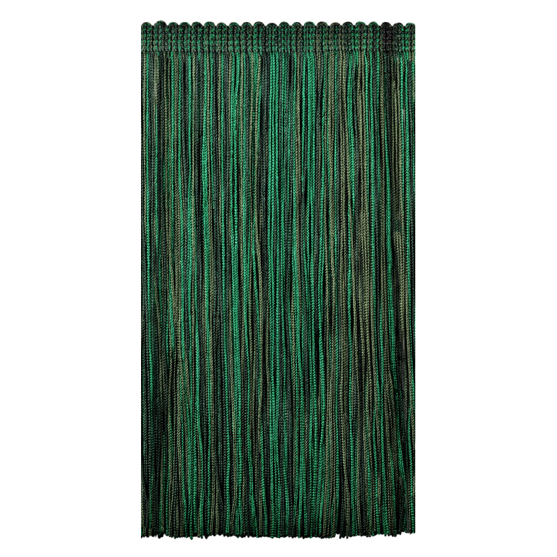 Balletto Chainette Fringe 20cm Trim Emerald