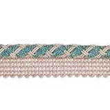 Barocco Twisted Flange Cord Trim Verditer