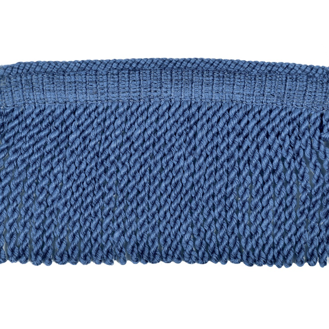 Baya Bullion Fringe 12cm Trim Denim