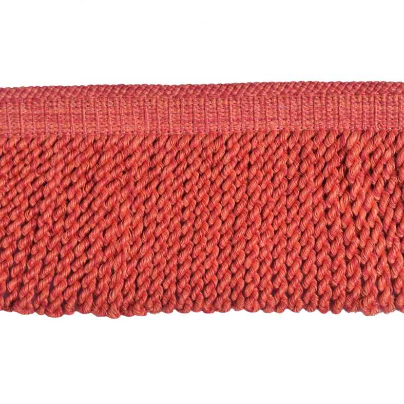Baya Bullion Fringe 12cm Trim Tuscan Rose