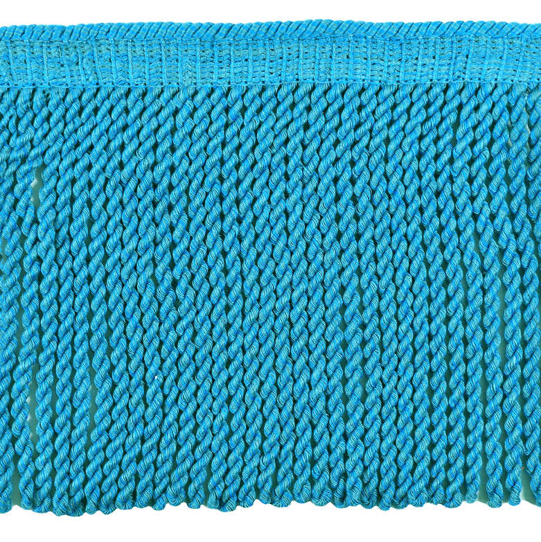 Baya Bullion Fringe 21cm Trim Cornflower