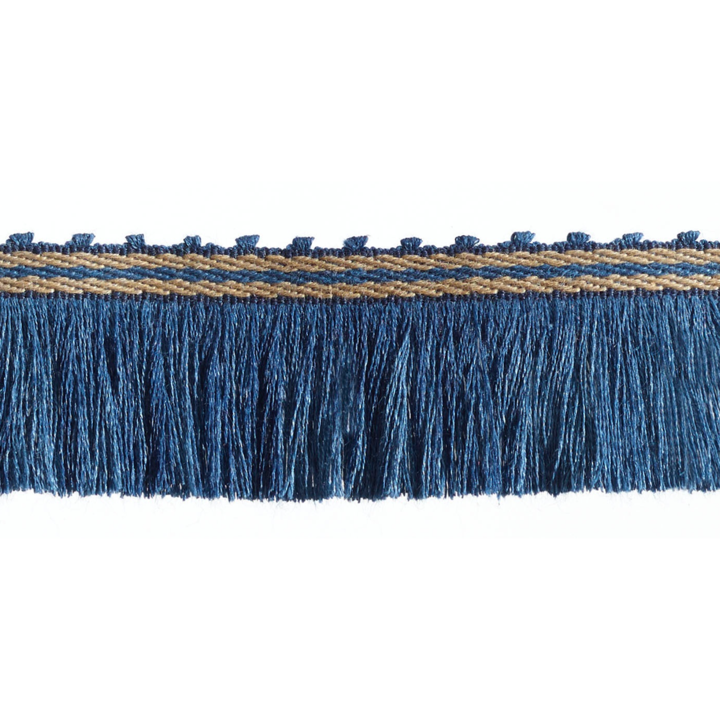 Baya Cut Fringe 45mm Trim Denim