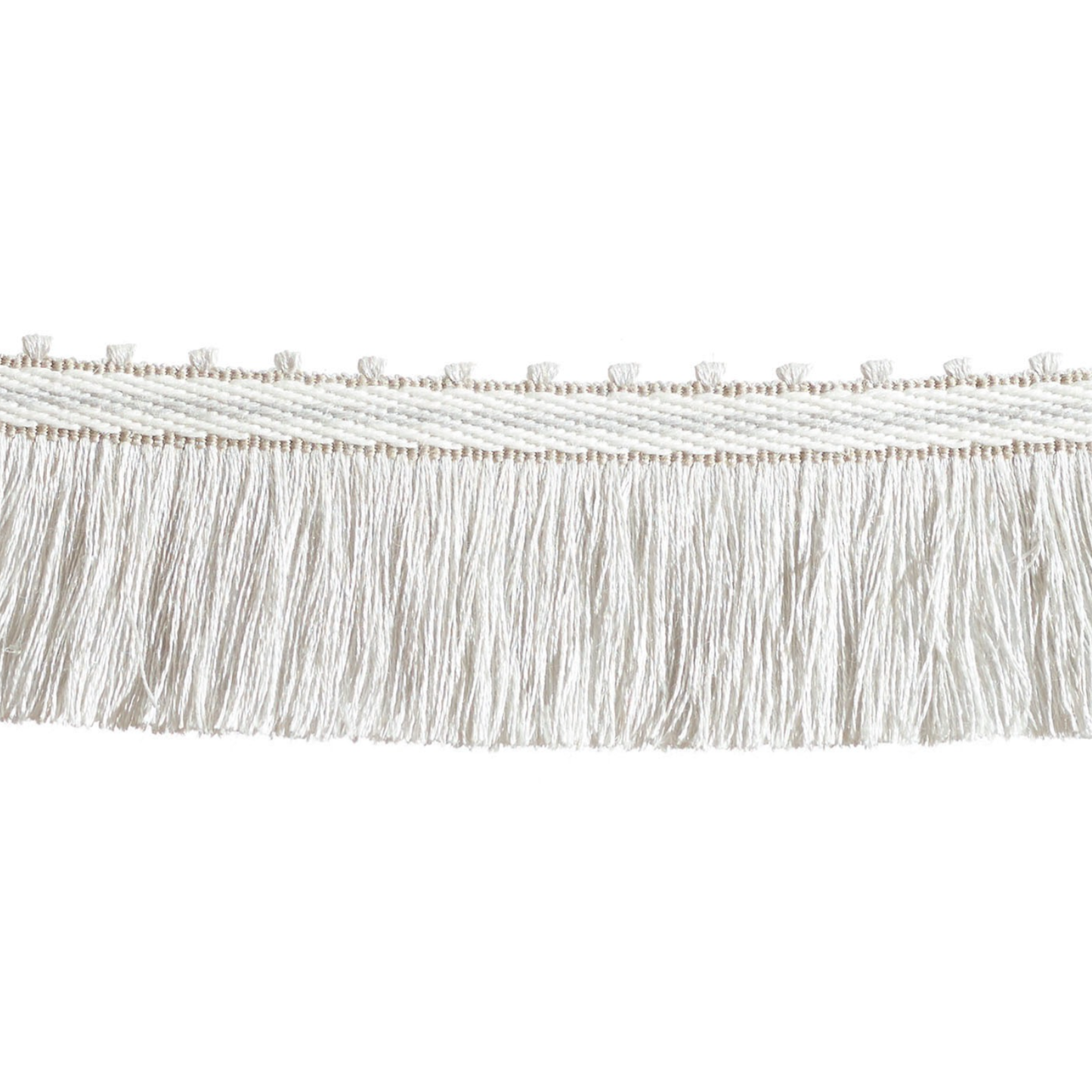 Baya Cut Fringe 45mm Trim Winter Linen