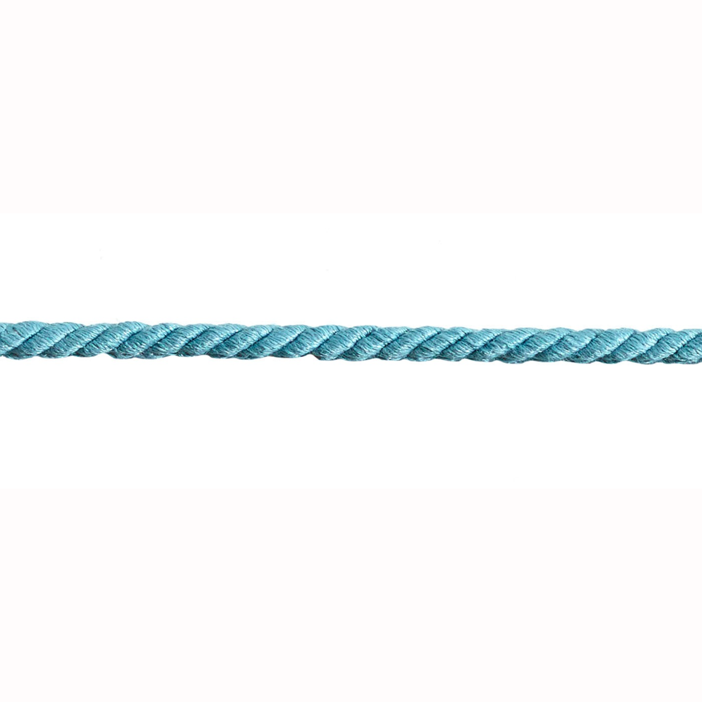 Light blue cord trim on a white background
