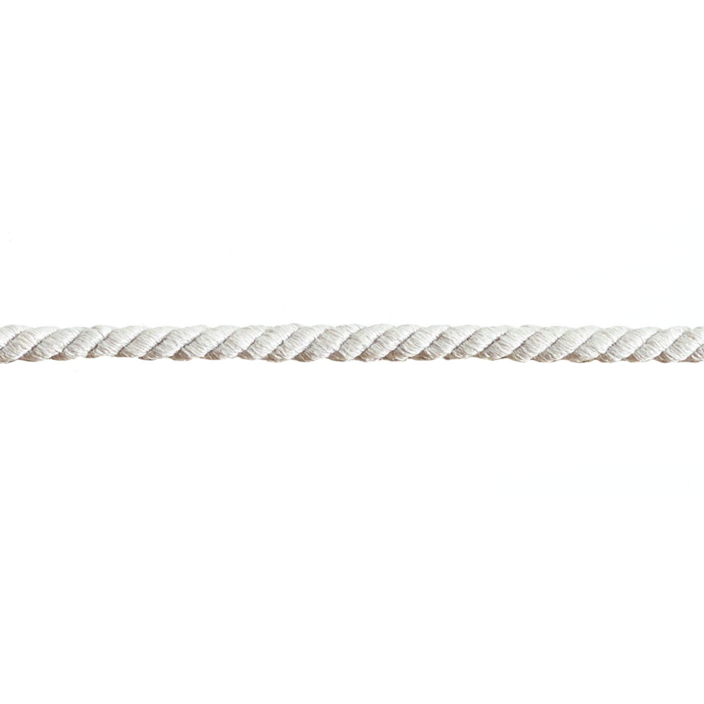 Baya Simple Cord 5mm Trim Winter Linen on a white background