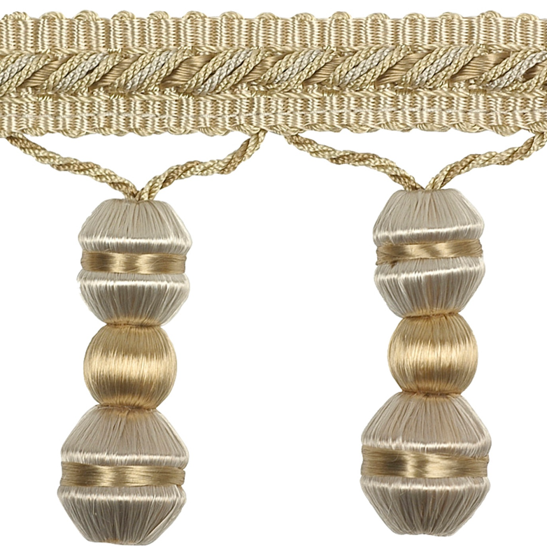 Belleforge Beaded Fringe 60mm Trim Champagne