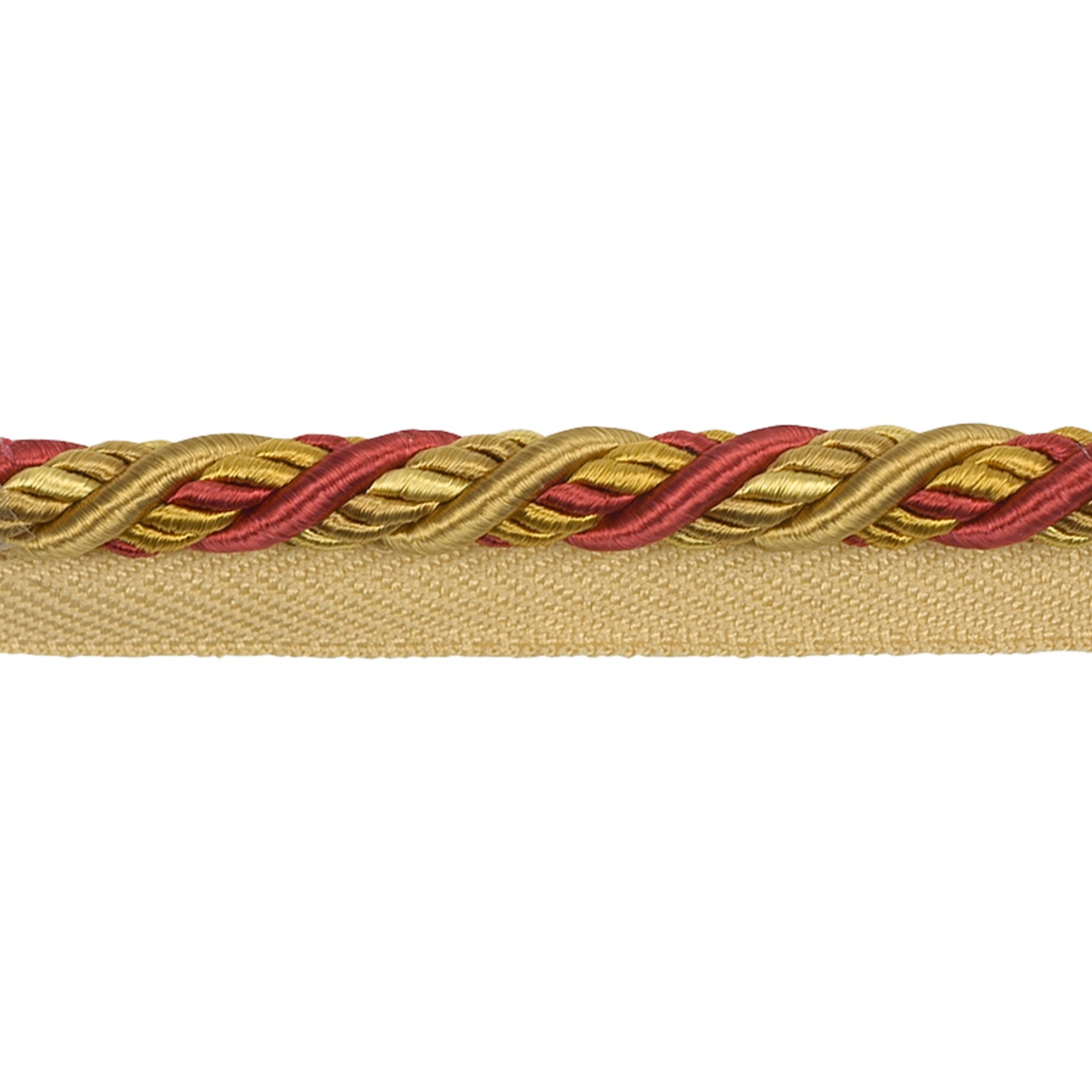 Belleforge Piping Cord 8mm Trim Crimson/Gold