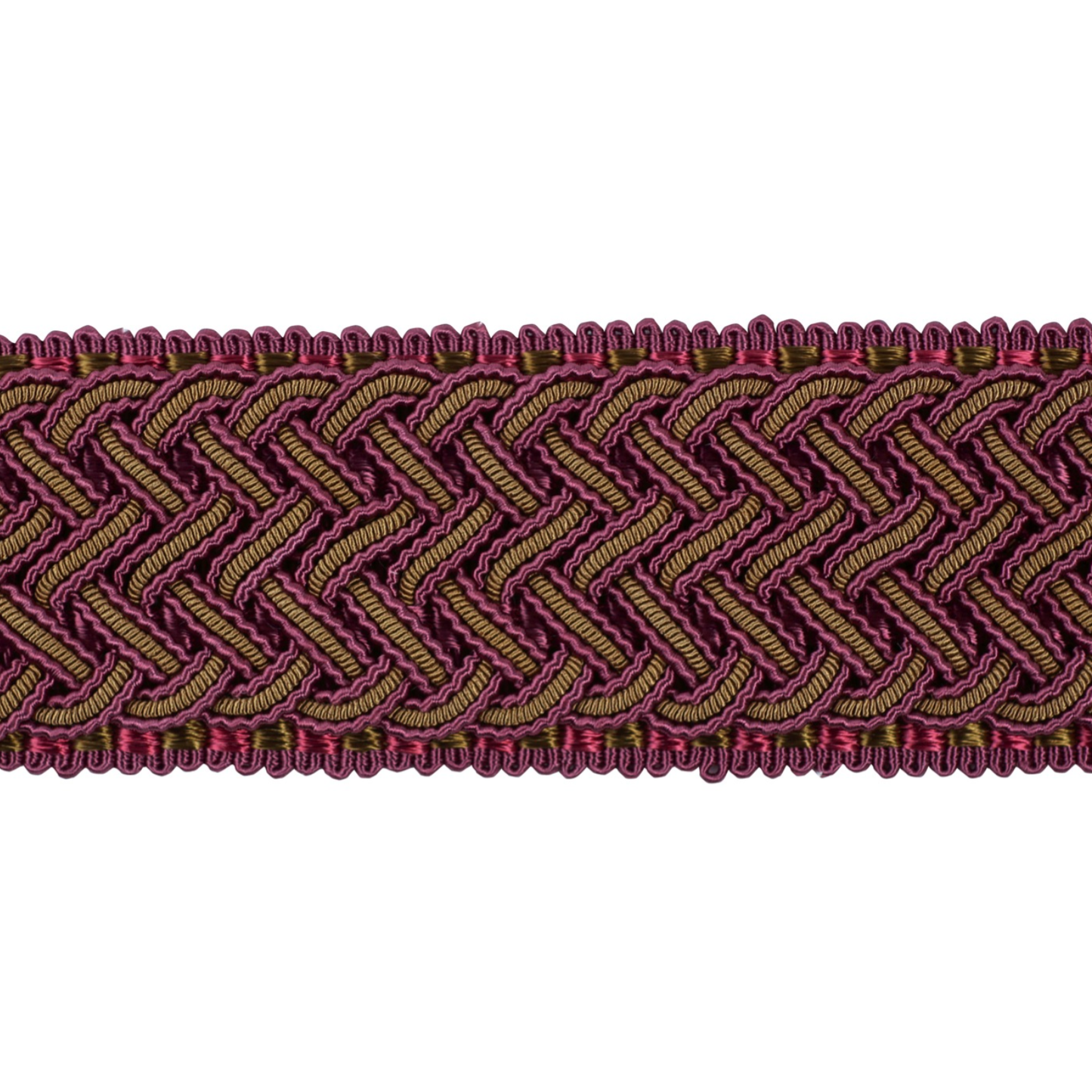 Decoluxe Braided Border 45mm Trim Mulberry