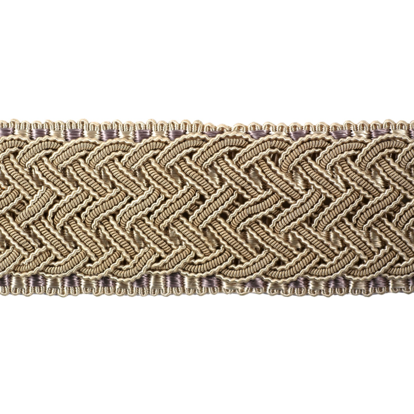 Decoluxe Braided Border 45mm Trim Silk Champagne