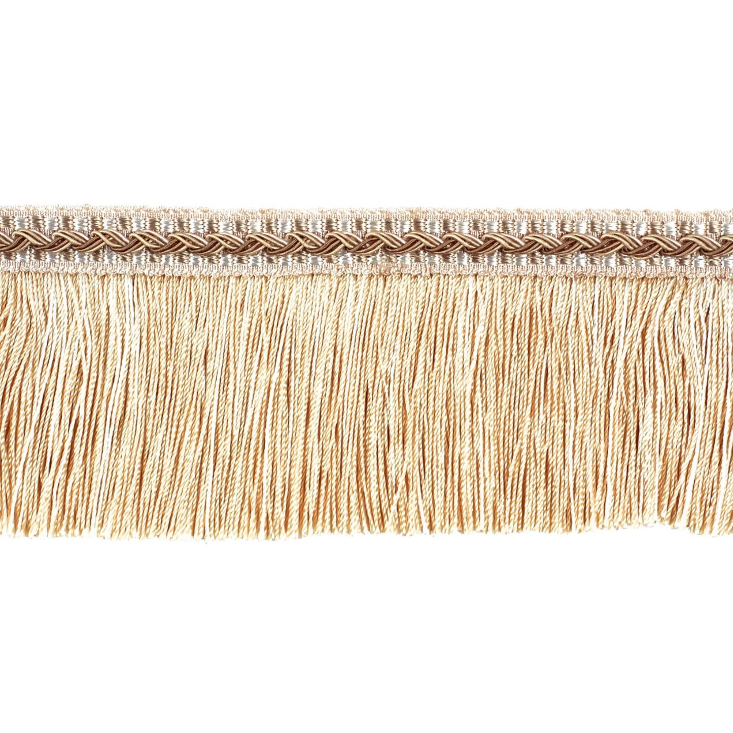 Decoluxe Cut Fringe 65mm Trim Buttermilk