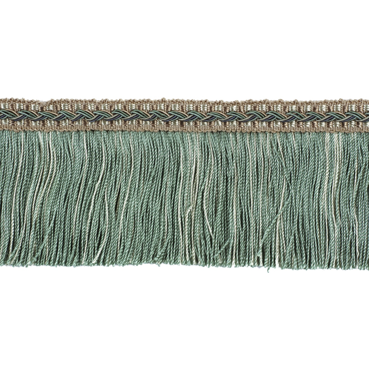 Decoluxe Cut Fringe 65mm Trim Seafoam