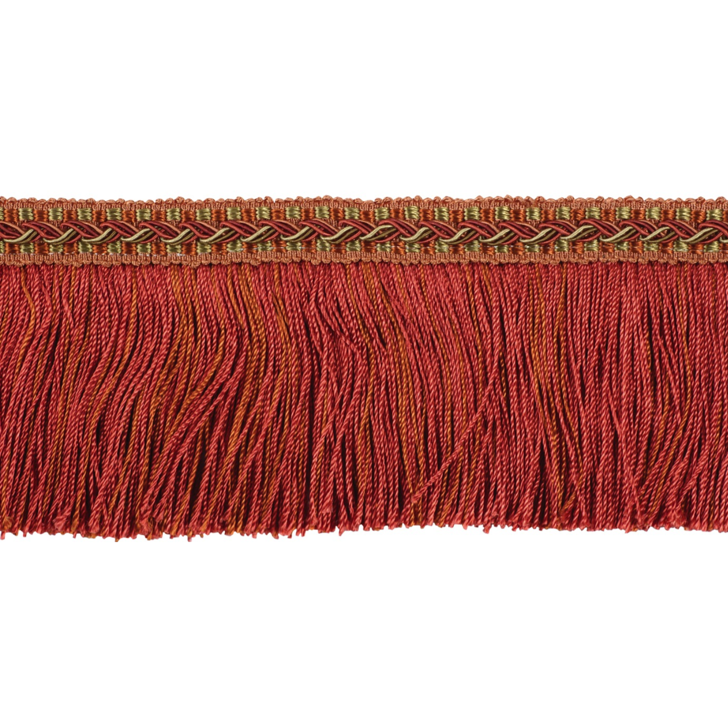 Decoluxe Cut Fringe 65mm Trim Vermillion