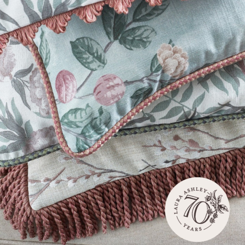 Laura Ashley Flanged Cord Braided Trim Blush