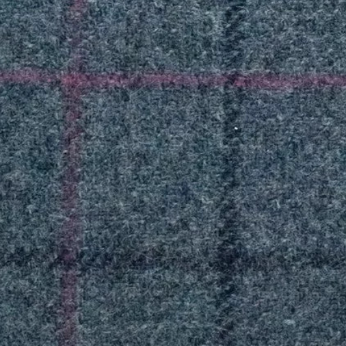 Heatherfell Windowpane Wool Tweed Fabric