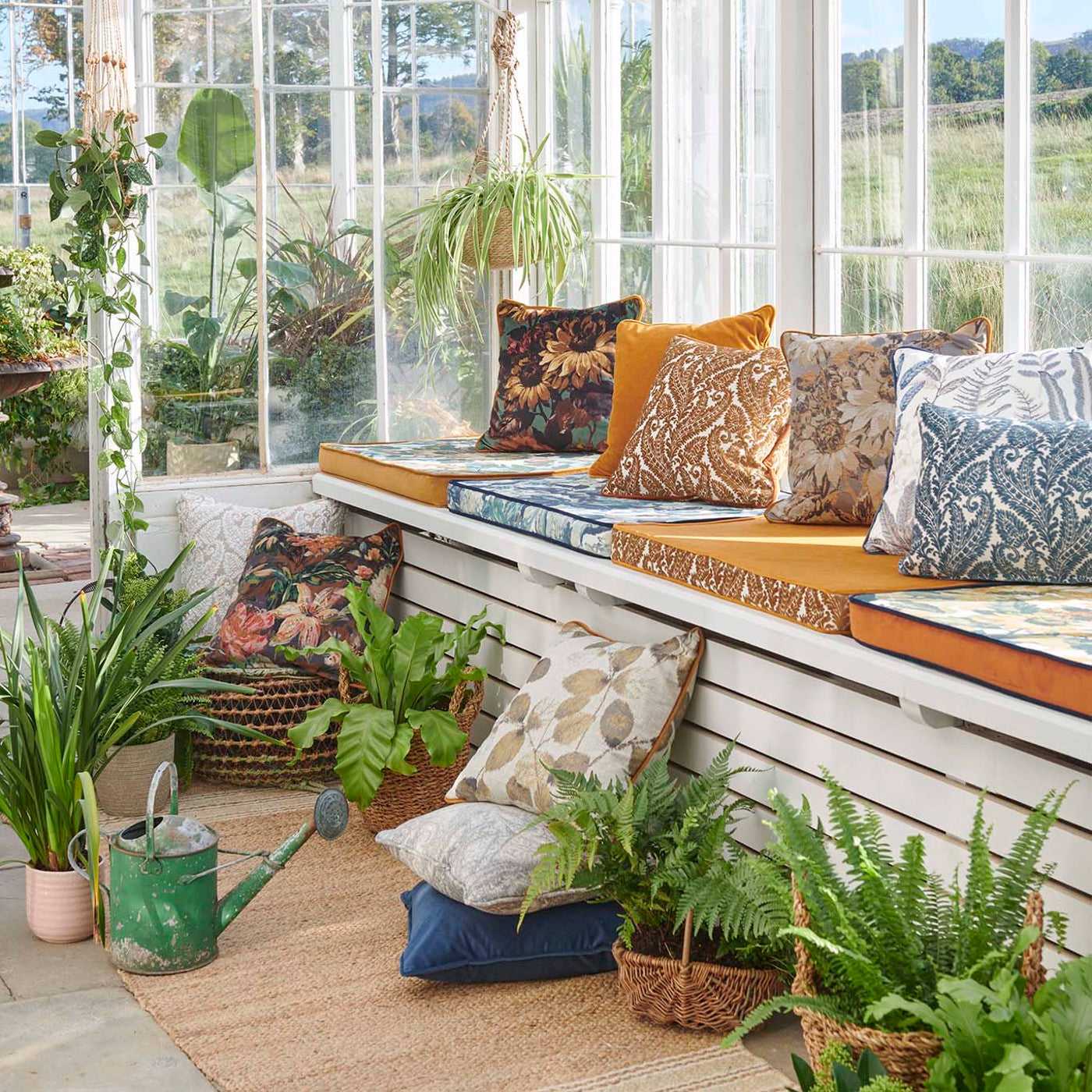 Helianthus Woven Jacquard Pewter