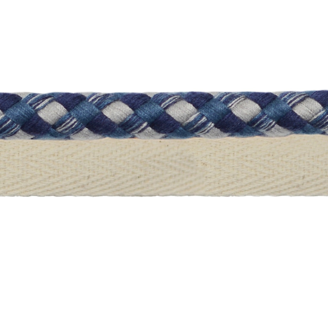 Laura Ashley Flanged Cord Braided Trim Sea Spray