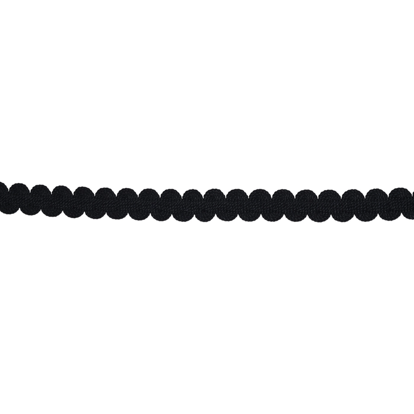 Lucent Gimp Braid 14mm Trim Charcoal on a white background