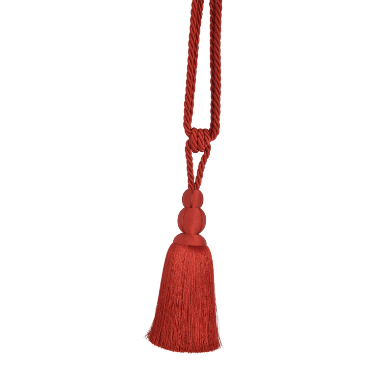 Lucent Single Tassel Tieback Cayenne