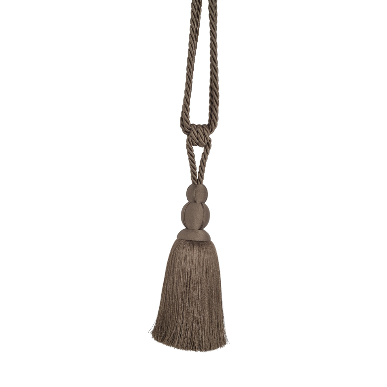 Lucent Single Tassel Tieback Mocha