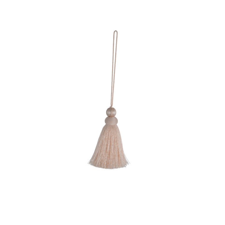 Lucent Key Tassels Blush on a white background