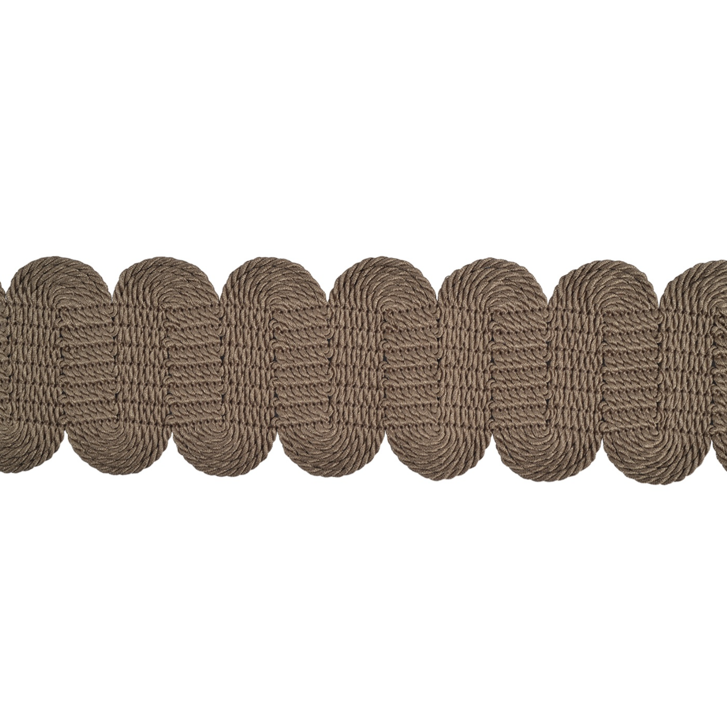 Lucent Wide Braid 60mm Trim Mocha