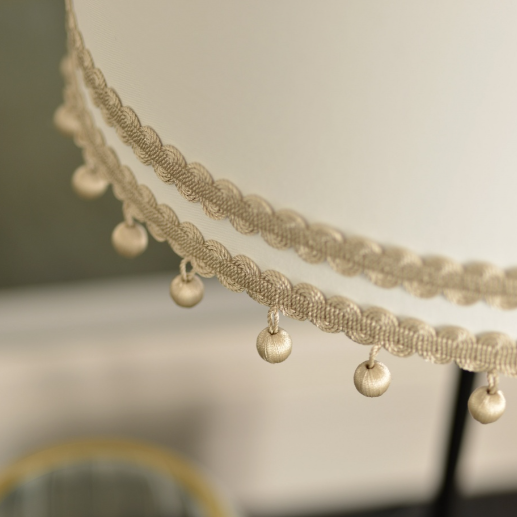 Lucent Gimp Braid 14mm Trim Taupe on Lampshade