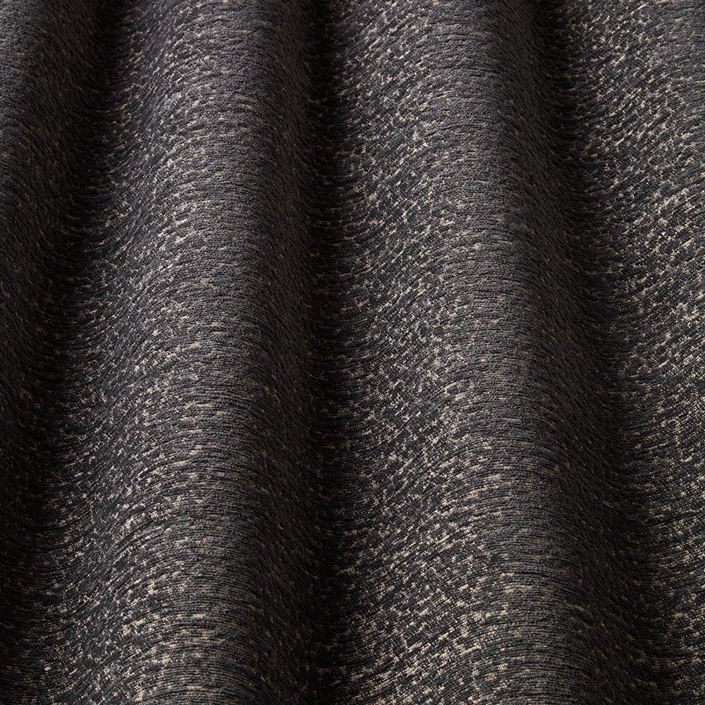 Close-up of Marl chenille fabric in Arctic Black, showcasing its textured weave and durability, perfect for flame-resistant contract upholstery.
