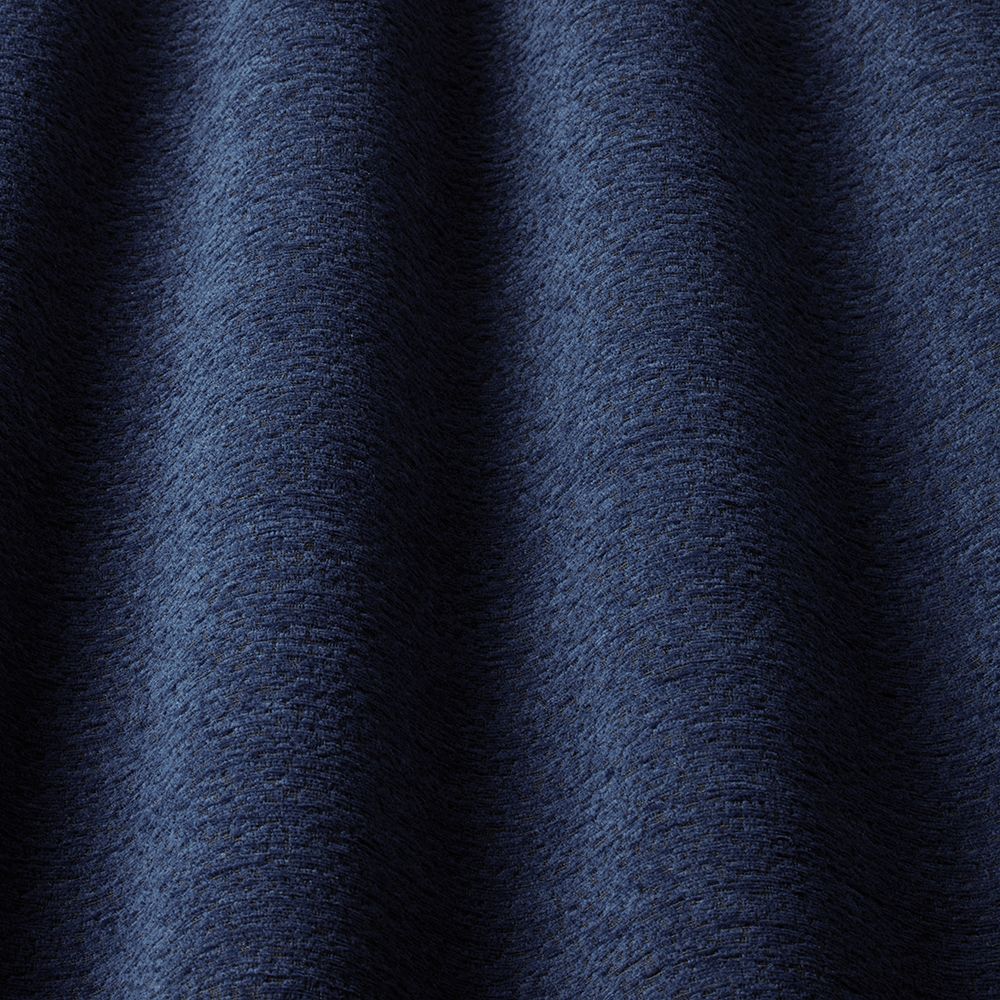 Close-up of Marl chenille fabric in Prussian blue, showcasing its textured surface and durability for contract upholstery applications.