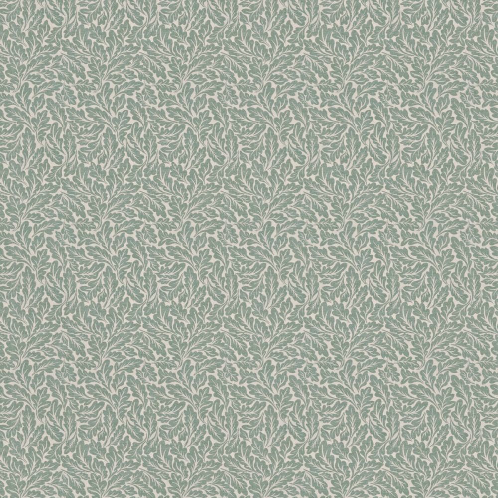 Oak Leaf Mineral Green Curtain Cushion Fabric