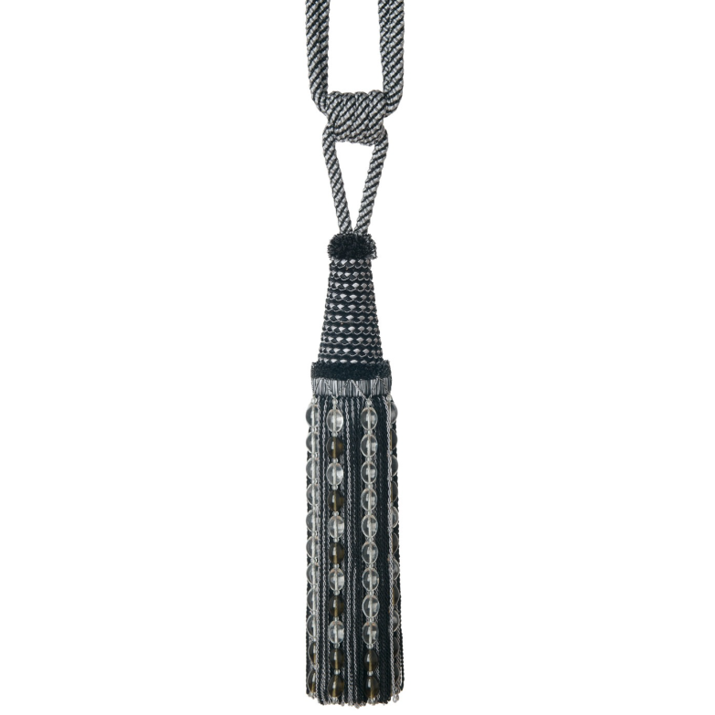 Orlaine Beaded Tassel Tieback Noir