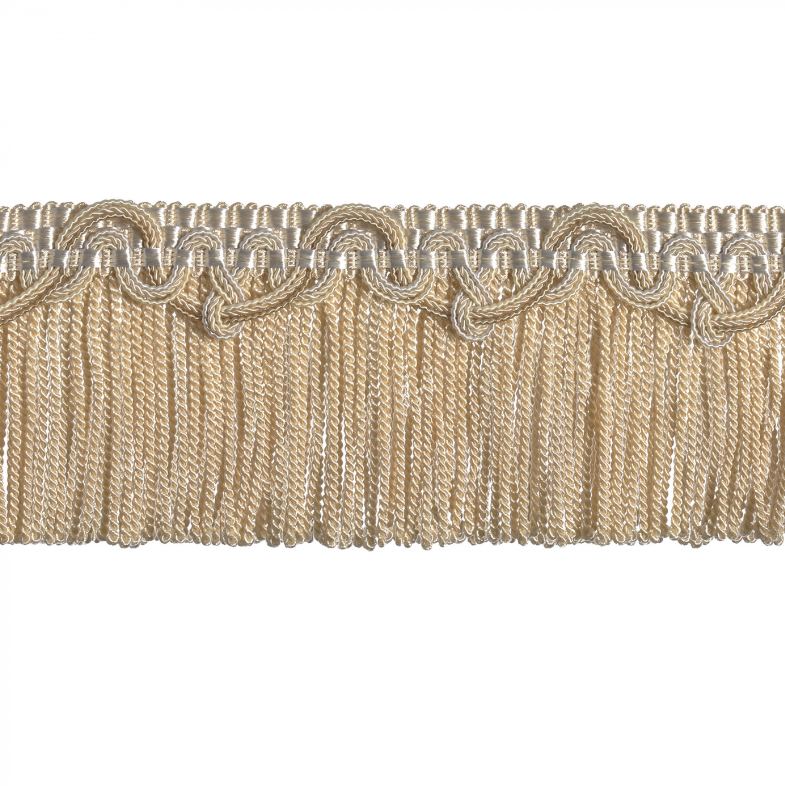 Regal Bullion Fringe 8cm Trim Almond Silk
