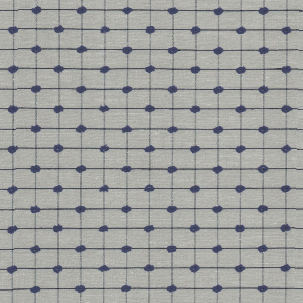 Bracklyn Woven Check Midnight Curtain Accessories Fabric