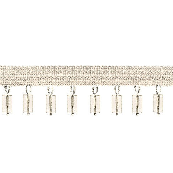 Signature Beaded Fringe Alabaster