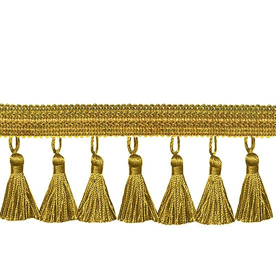 Signature Tassel Fringe Old Gold