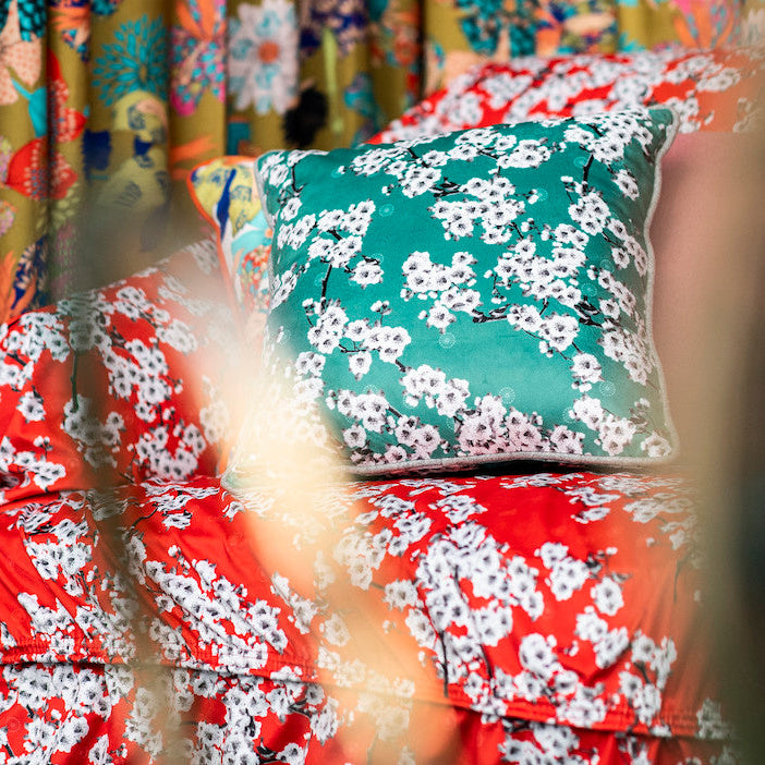 Sakura Spring in Japan Coral Red