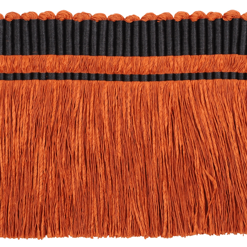 Strata Cut Fringe 120mm Trim Cayenne