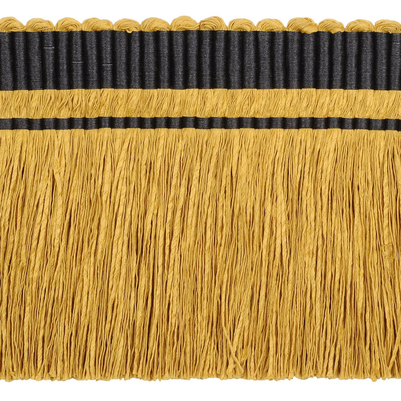 Strata Cut Fringe 120mm Trim Dijon
