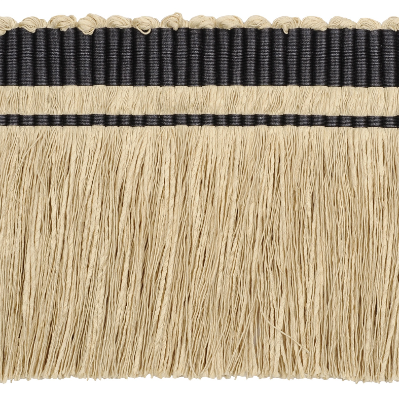 Strata Cut Fringe 120mm Trim Oatmeal