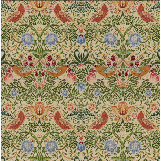 William Morris Strawberry Thief Tapestry Natural Scatter Cushion
