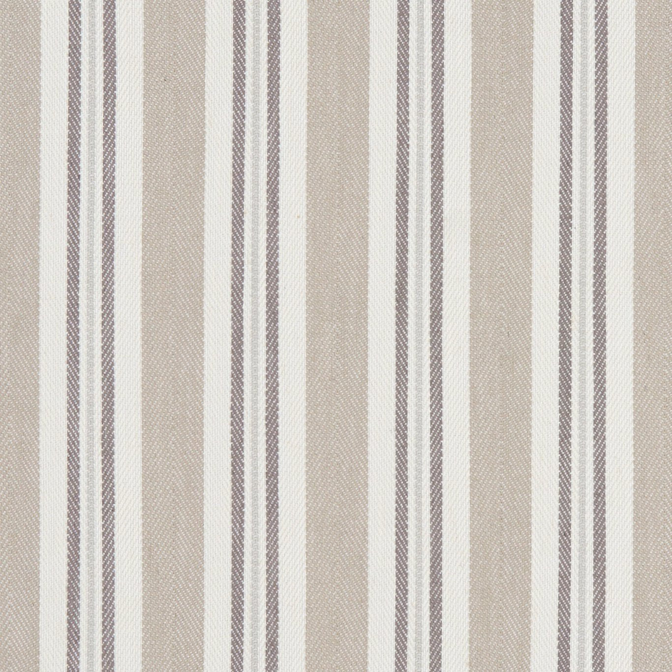 Tewkesbury Woven Stripe Natural fabric featuring elegant beige and grey vertical stripes, ideal for curtains, blinds, and upholstery.
