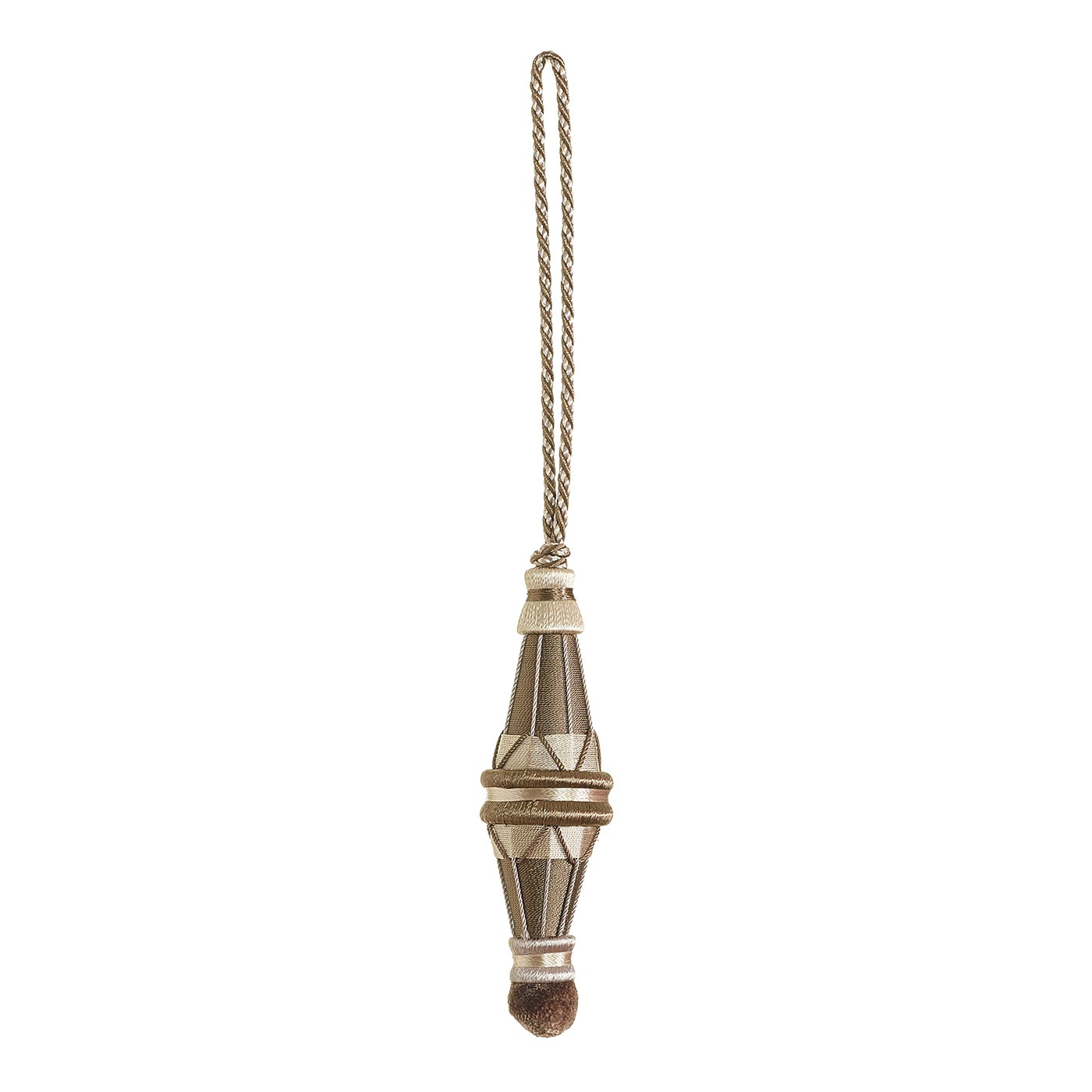 Valenza Decorative 9cm Key Tassel Antique Mushroom