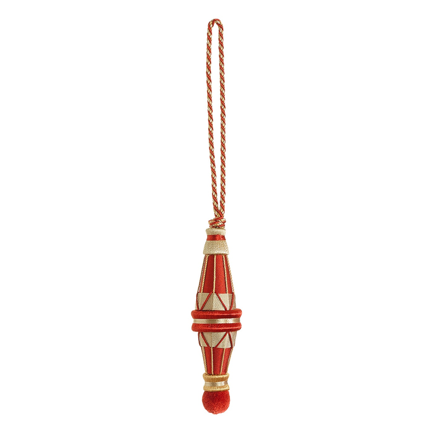 Valenza Decorative 9cm Key Tassel Cardinal