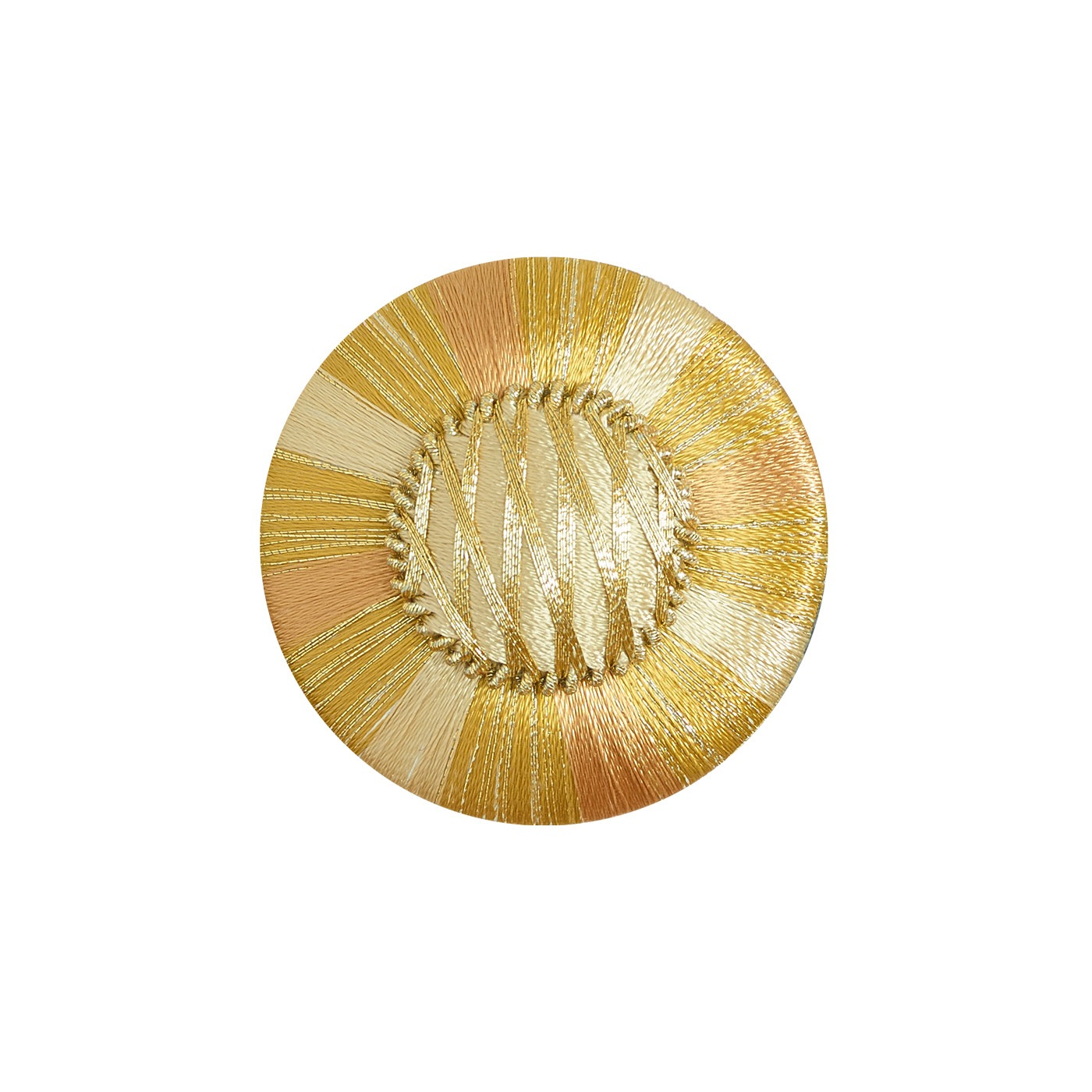 Valenza Decorative Braided Passementerie Rosette Gold