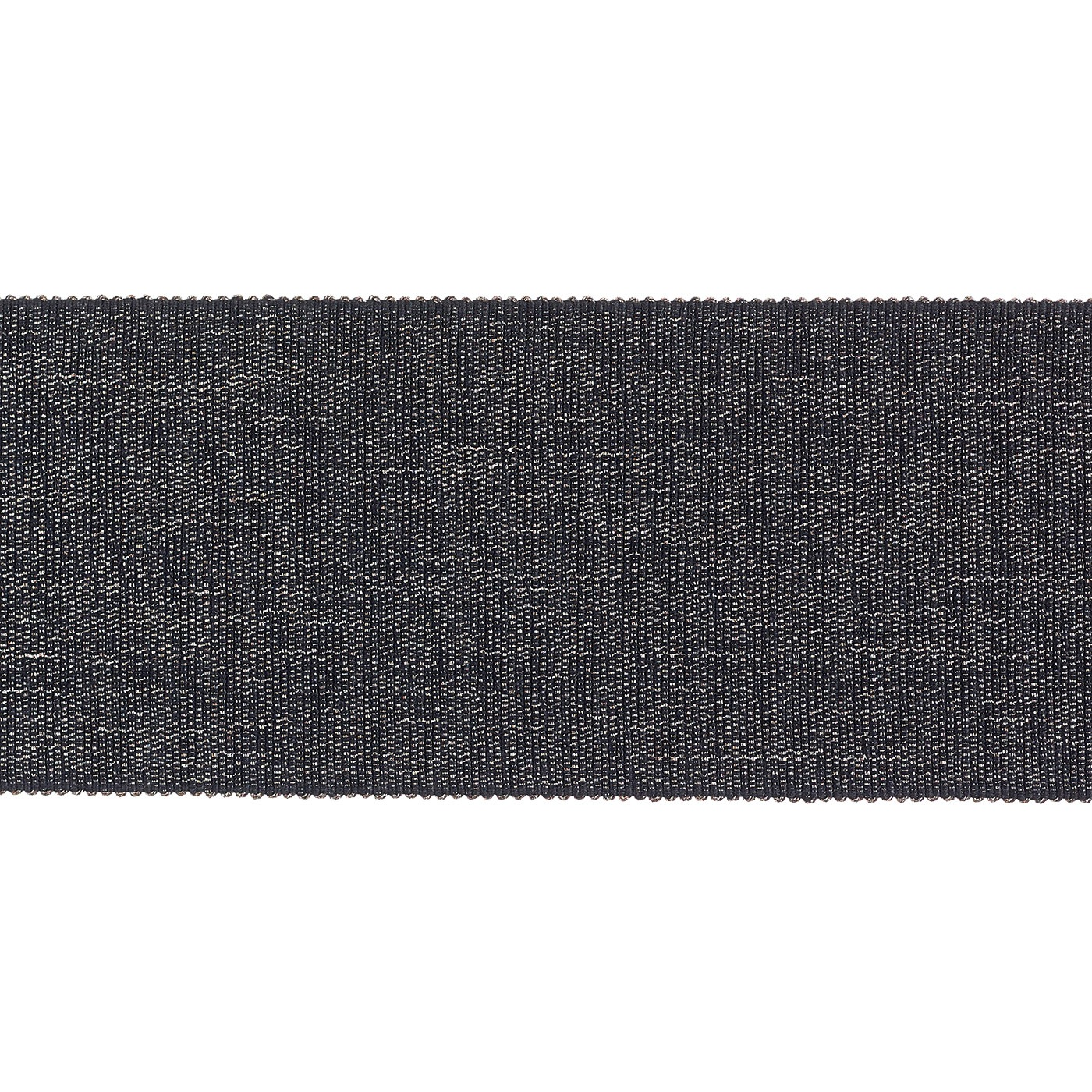 Valenza Plain Wide Braid 65mm Trim Black Truffle