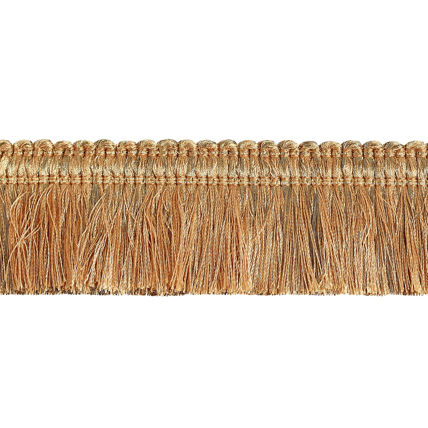 Valenza Two Tone Brush Fringe 50mm Trim Old Gilt