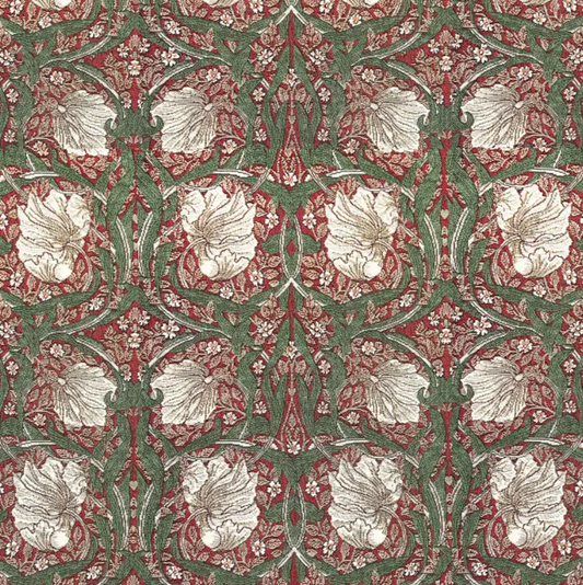 William Morris Tapestry Pimpernel Red