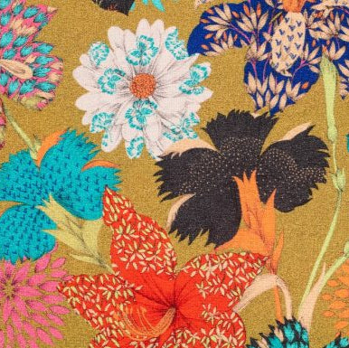 Sakura Kimono Flowers Gold